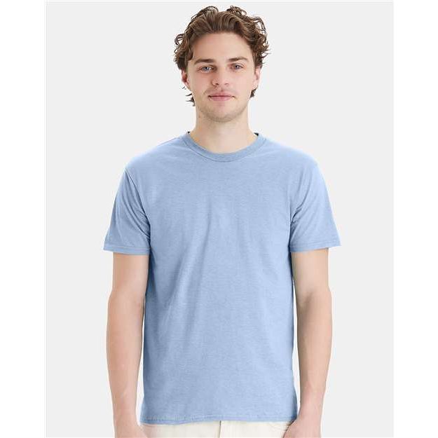 Hanes Perfect-T T-Shirt - Light Blue - Hanes 4980 Hanes Light Blue S