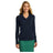 Ladies V-Neck Sweater Joe's USA X-Small Navy