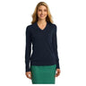 Ladies V-Neck Sweater Joe's USA X-Small Navy