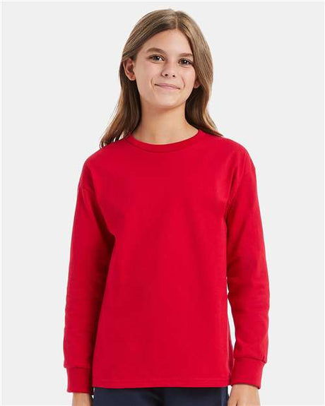 Hanes Youth Authentic Long Sleeve T-Shirt - Hanes 5546