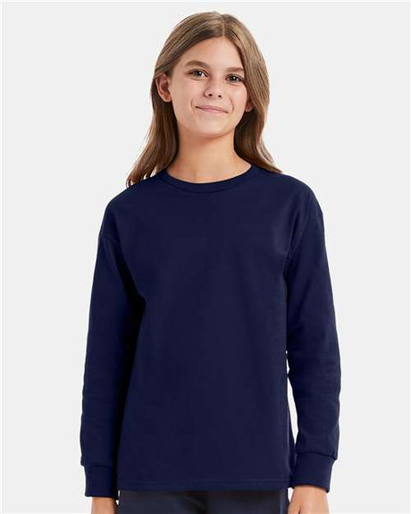 Hanes Youth Authentic Long Sleeve T-Shirt - Hanes 5546