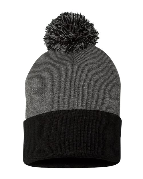 Sportsman 12" Pom-Pom Cuffed Beanie - Sportsman SP15 Sportsman