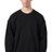 Royal Apparel 3040 Unisex Fashion Fleece Oversize Crew Sweatshirt - Black