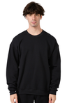 Royal Apparel 3040 Unisex Fashion Fleece Oversize Crew Sweatshirt - Black
