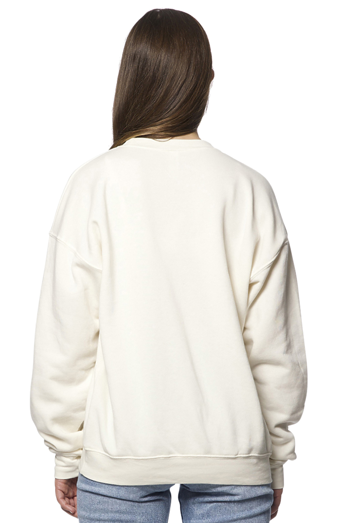 Royal Apparel 3040 Unisex Fashion Fleece Oversize Crew Sweatshirt - Natural