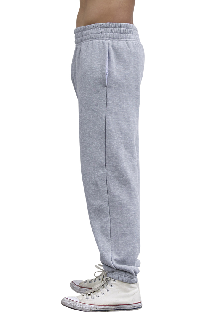 Royal Apparel 3054 Unisex Fashion Fleece Lounge Sweatpant - Heather Grey