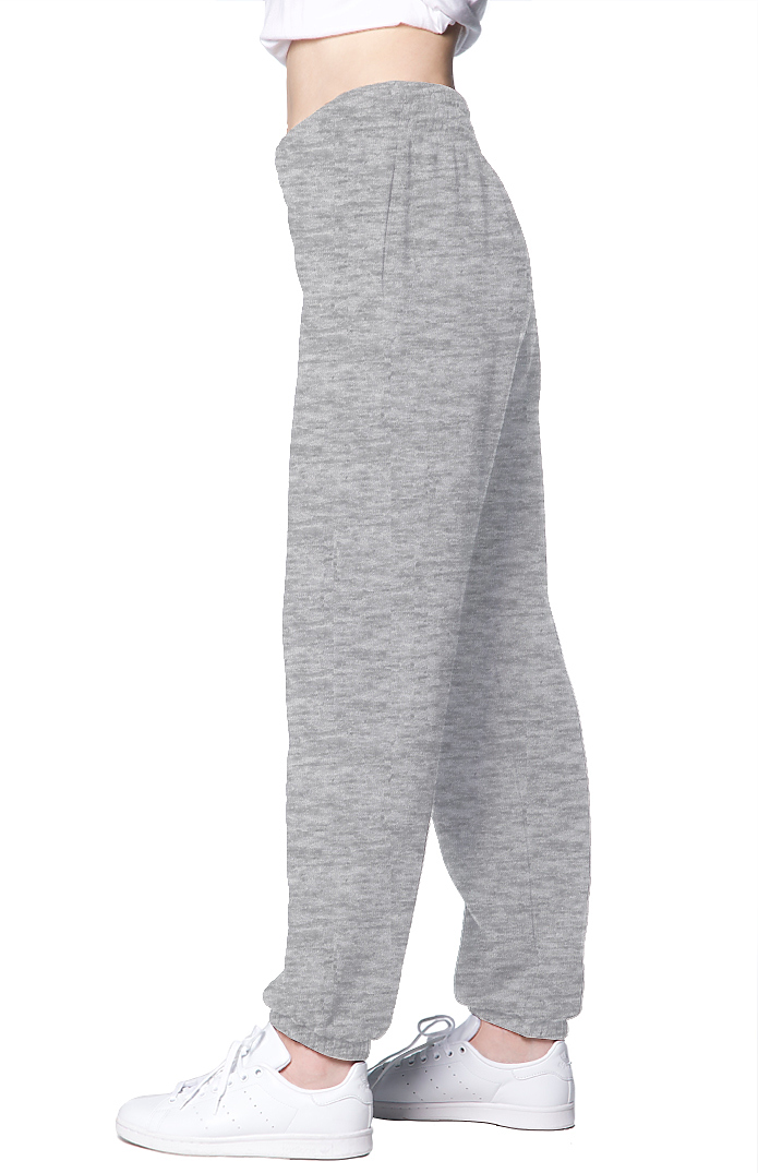 Royal Apparel 3054 Unisex Fashion Fleece Lounge Sweatpant - Heather Grey