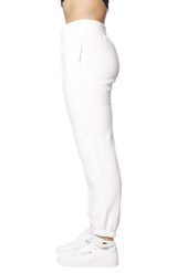 Royal Apparel 3054 Unisex Fashion Fleece Lounge Sweatpant - White