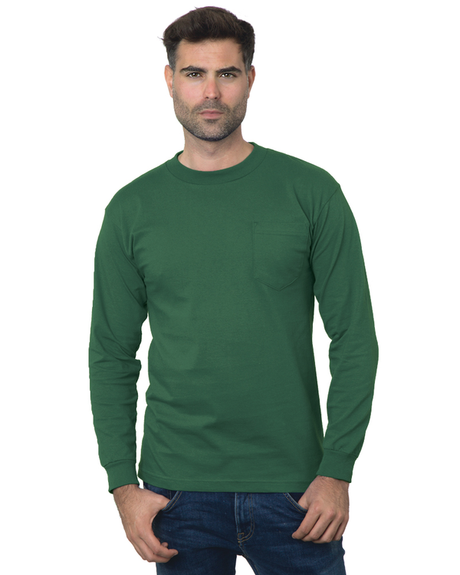 Bayside Unisex Union-Made Long Sleeve Pocket T-Shirt - Bayside 3055