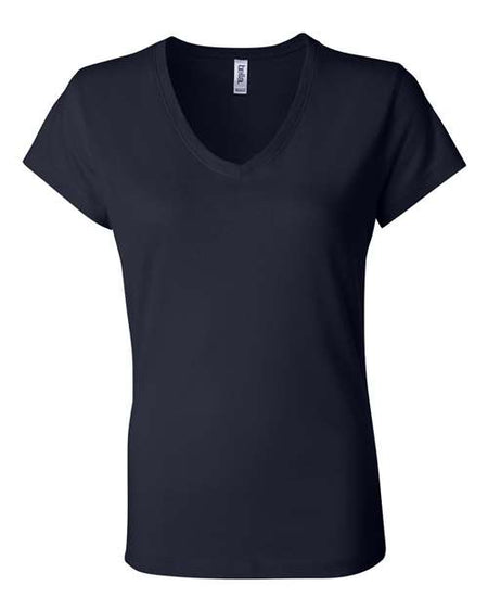 BELLA + CANVAS Women’s Jersey V-Neck Tee - BELLA + CANVAS 6005 BELLA + CANVAS Navy S