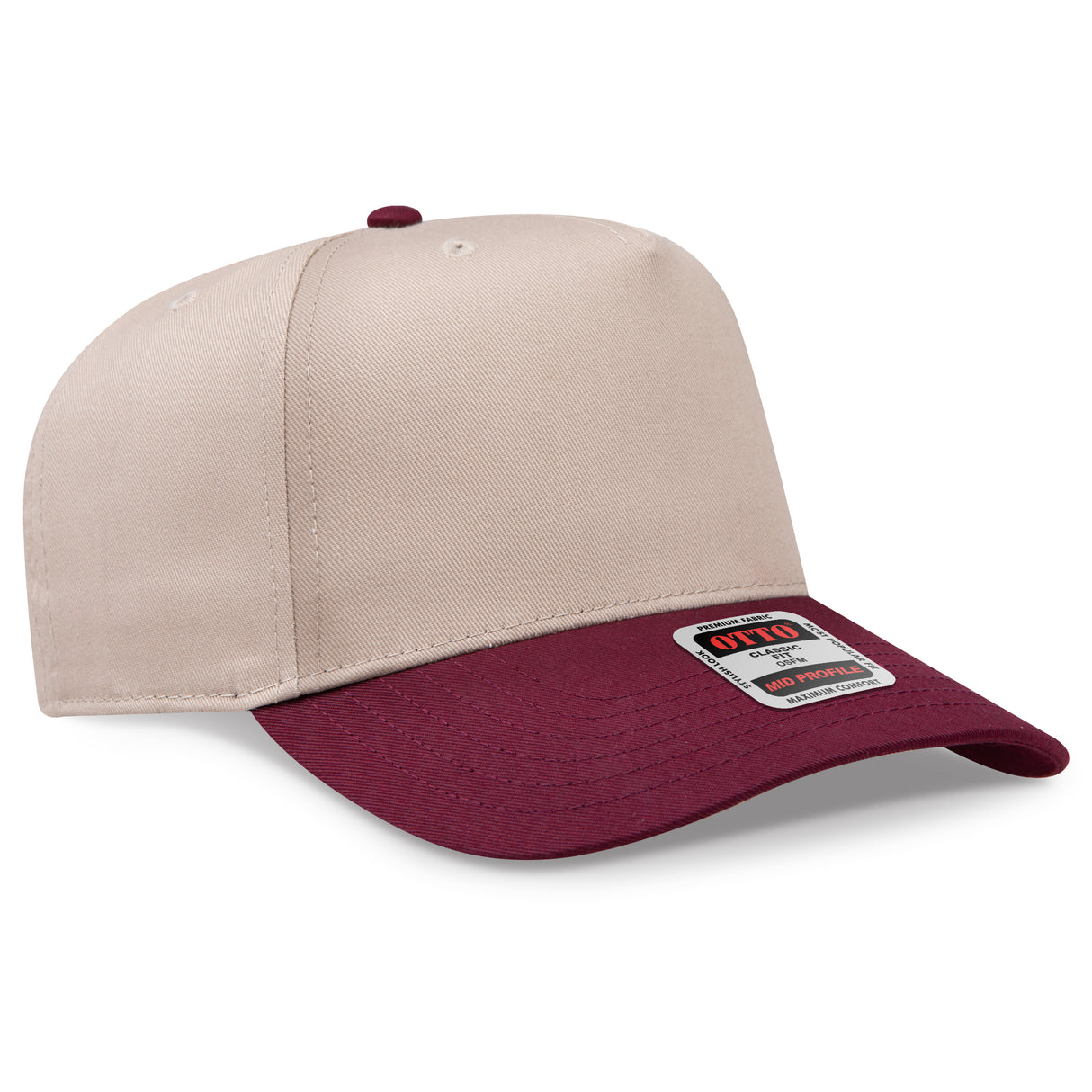 OTTO CAP 5 Panel Mid Profile Baseball Cap OTTO 31-069