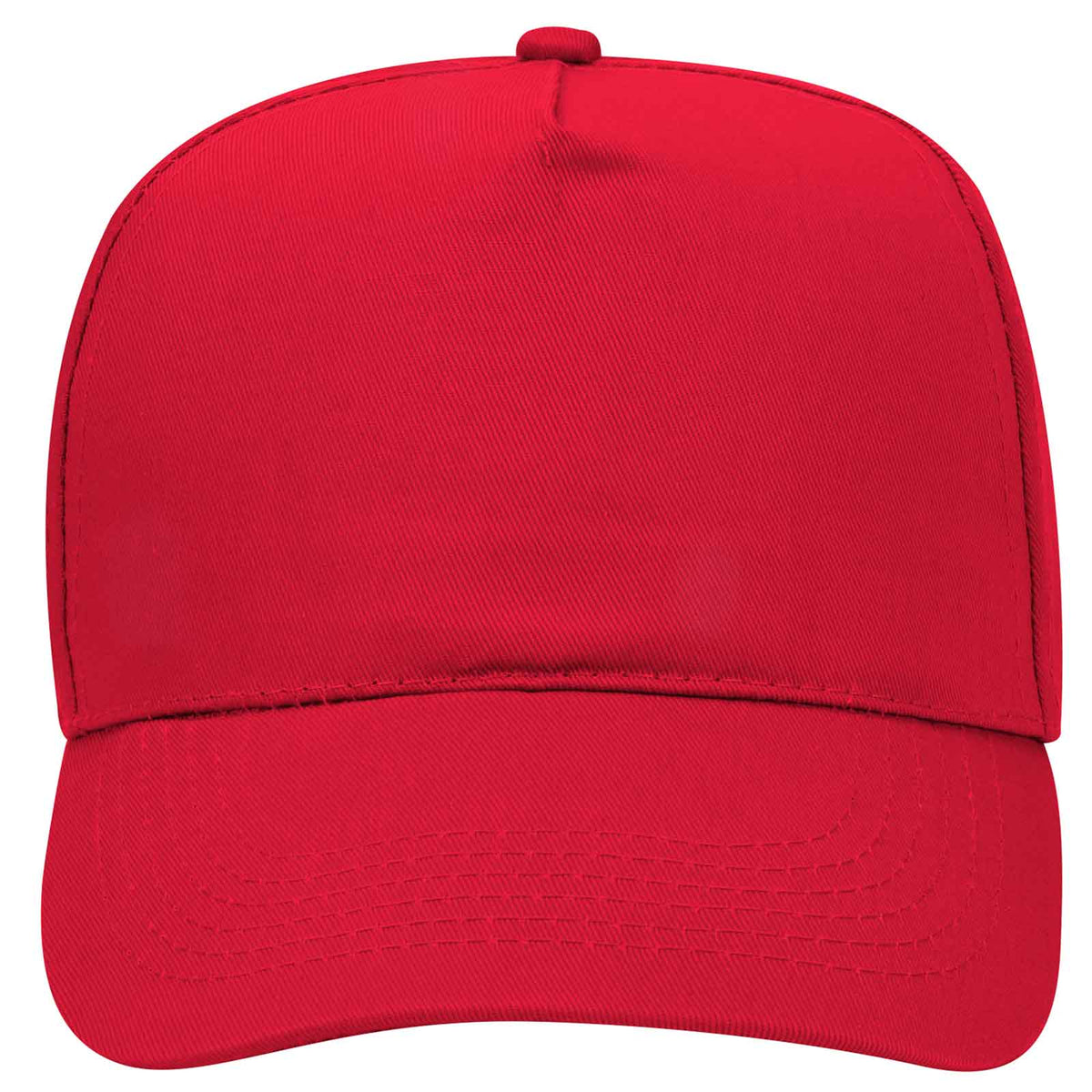 OTTO CAP 5 Panel Mid Profile Baseball Cap OTTO 31-1060 Otto Cap 002 - Red OSFM - Adult