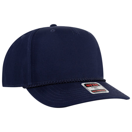 OTTO CAP 5 Panel Mid Profile Baseball Cap OTTO 31-2 Otto Cap 004 - Navy OSFM - Adult