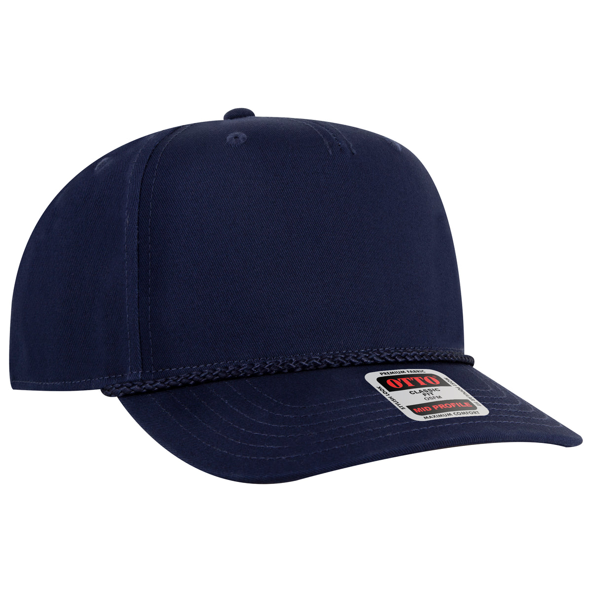 OTTO CAP 5 Panel Mid Profile Baseball Cap OTTO 31-2 Otto Cap