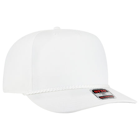 OTTO CAP 5 Panel Mid Profile Baseball Cap OTTO 31-2 Otto Cap 016 - White OSFM - Adult