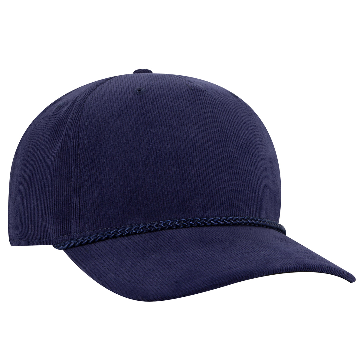 OTTO CAP 5 Panel Mid Profile Corduroy Baseball Cap OTTO 31-3 Otto Cap 004 - Navy OSFM - Adult