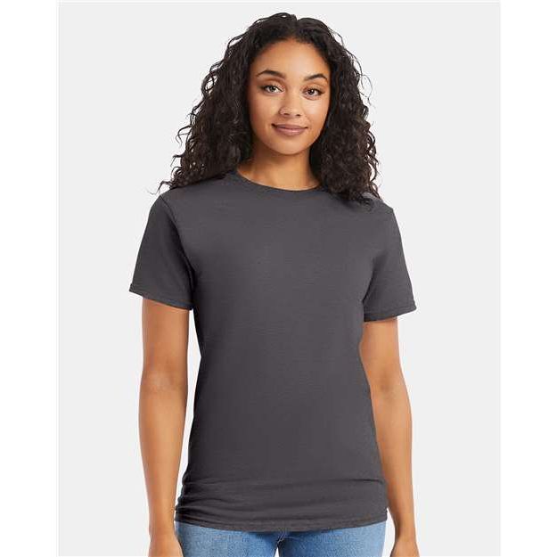 Hanes Essential-T T-Shirt - Smoke Grey - Hanes 5280 Hanes Smoke Grey S