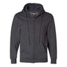 Bayside Unisex USA-Made Full-Zip Hooded Sweatshirt - Bayside 900 Bayside Charcoal Heather S