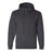 Bayside Unisex USA-Made Hooded Sweatshirt - Charcoal Heather - Bayside 960 Bayside Charcoal Heather S