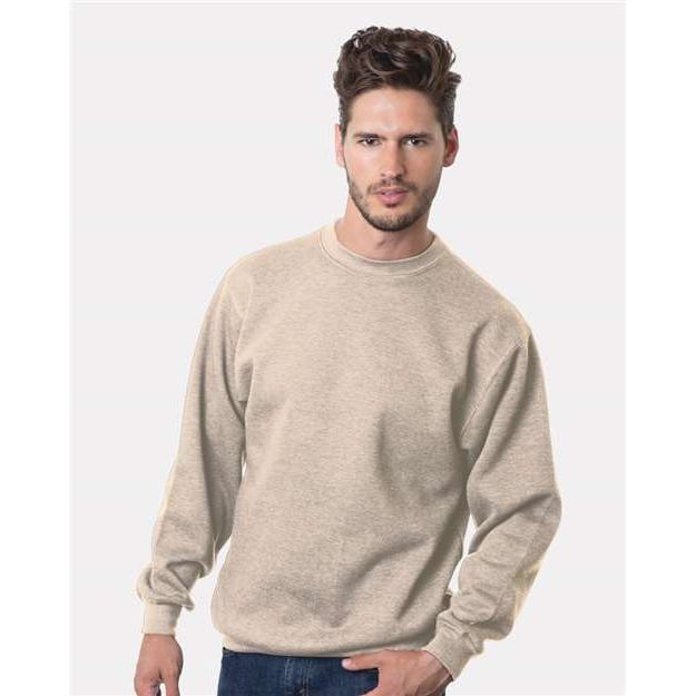 Bayside Unisex USA-Made Crewneck Sweatshirt - Sand - Bayside 1102 Bayside Sand S