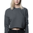 Royal Apparel 3112 Women's Fashion Fleece Crop - Asphalt