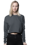 Royal Apparel 3112 Women's Fashion Fleece Crop - Asphalt