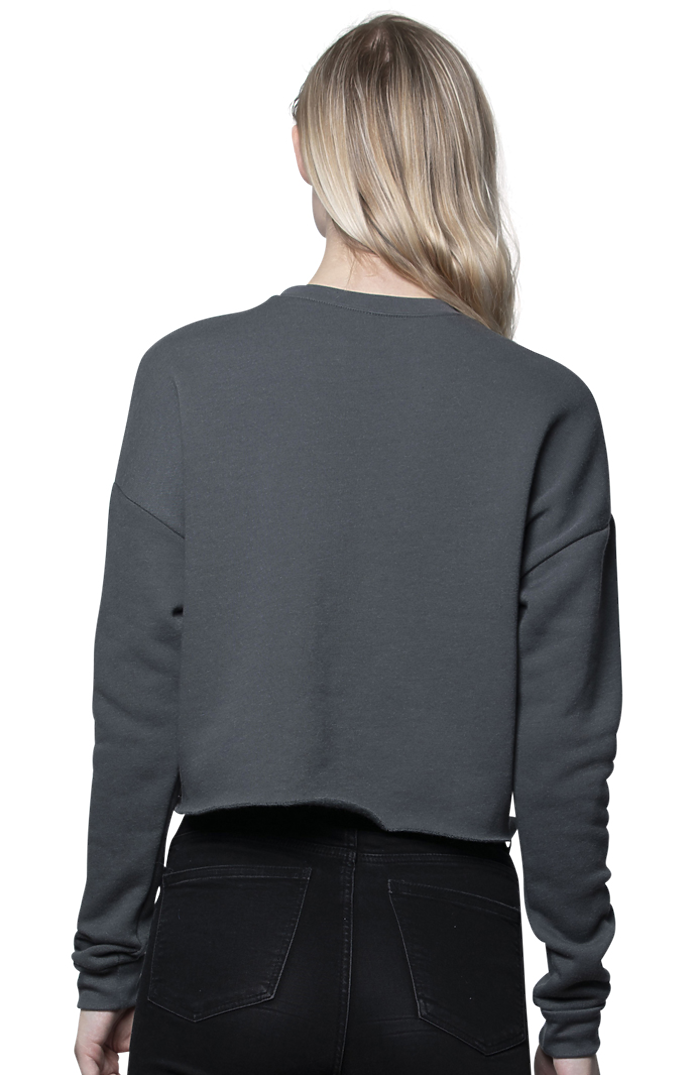 Royal Apparel 3112 Women's Fashion Fleece Crop - Asphalt
