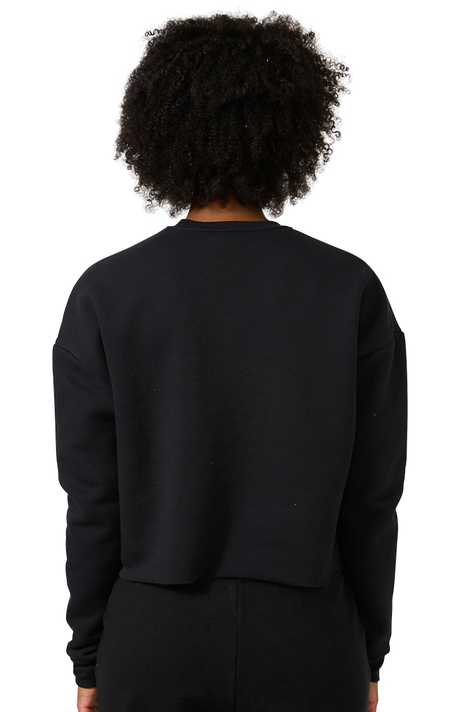 Royal Apparel 3112 Women's Fashion Fleece Crop - Black