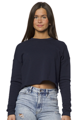Royal Apparel 3112 Women's Fashion Fleece Crop - Navy