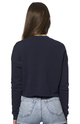 Royal Apparel 3112 Women's Fashion Fleece Crop - Navy