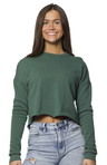 Royal Apparel 3112 Women's Fashion Fleece Crop - 50/50 Pine