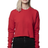 Royal Apparel 3112 Women's Fashion Fleece Crop - Red