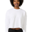 Royal Apparel 3112 Women's Fashion Fleece Crop - White