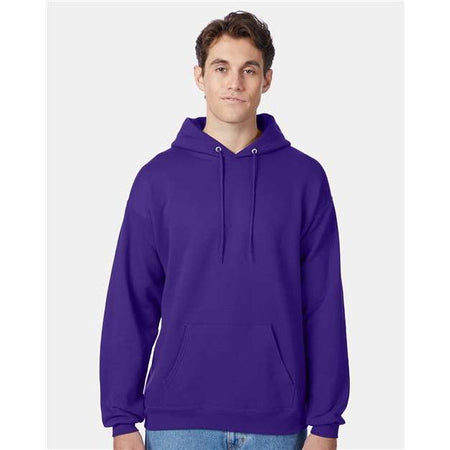 Hanes Ecosmart® Hooded Sweatshirt - Purple - Hanes P170 Hanes