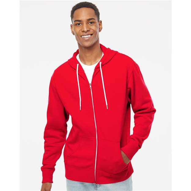 Independent Trading Co. Lightweight Full-Zip Hooded Sweatshirt - Independent Trading Co. AFX90UNZ Independent Trading Co.