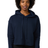 Royal Apparel 3118 Women's Fashion Fleece Crop Hoodie - Navy