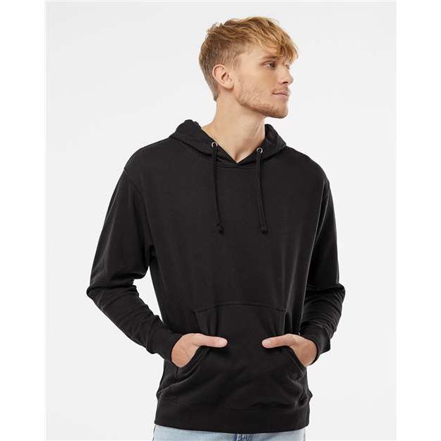 Independent Trading Co. Midweight Hooded Sweatshirt - Black - Independent Trading Co. SS4500 Independent Trading Co. Black XS