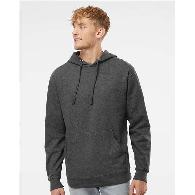 Independent Trading Co. Midweight Hooded Sweatshirt - Charcoal Heather - Independent Trading Co. SS4500 Independent Trading Co. Charcoal Heather XS