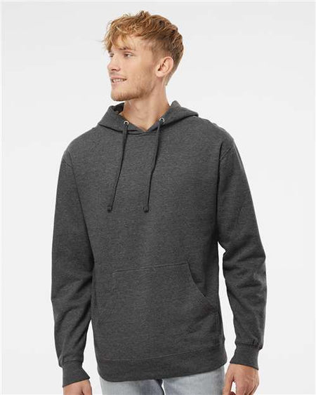 Independent Trading Co. Midweight Hooded Sweatshirt - Charcoal Heather - Independent Trading Co. SS4500 Independent Trading Co.