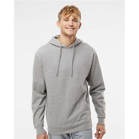 Independent Trading Co. Midweight Hooded Sweatshirt - Grey Heather - Independent Trading Co. SS4500 Independent Trading Co. Grey Heather XS