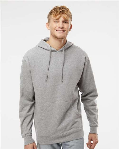 Independent Trading Co. Midweight Hooded Sweatshirt - Grey Heather - Independent Trading Co. SS4500 Independent Trading Co.