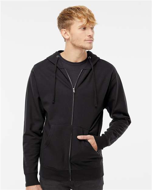 Independent Trading Co. SS4500Z Unisex Midweight Full-Zip Hooded Sweatshirt | Wholesale Full-Zip Hoodie