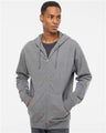 Independent Trading Co. SS4500Z Unisex Midweight Full-Zip Hooded Sweatshirt | Wholesale Full-Zip Hoodie