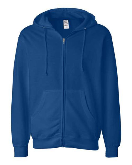 Independent Trading Co. Midweight Full-Zip Hooded Sweatshirt - Royal - Independent Trading Co. SS4500Z Independent Trading Co.