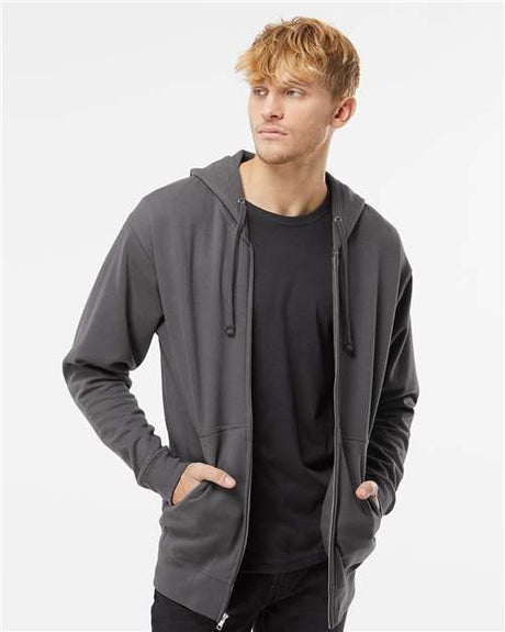 Independent Trading Co. SS4500Z Unisex Midweight Full-Zip Hooded Sweatshirt | Wholesale Full-Zip Hoodie