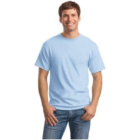 Mens ComfortSoft Heavyweight 100% Cotton T-Shirt Joe's USA Small Light Blue
