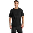Mens Dry Zone Short Sleeve Raglan T-Shirt DRI-EQUIP X-Small Black