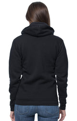 Royal Apparel 3150 Unisex Fashion Fleece Zip Hoodie - Black