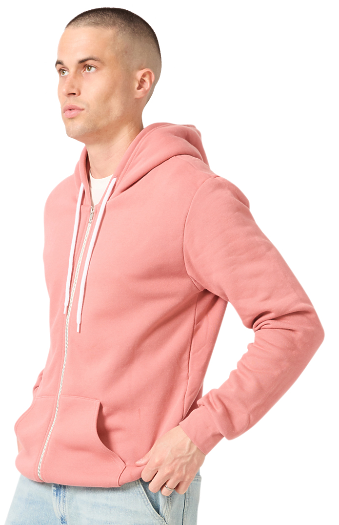 Royal Apparel 3150 Unisex Fashion Fleece Zip Hoodie - Desert Rose