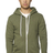 Royal Apparel 3150 Unisex Fashion Fleece Zip Hoodie - Heather Army